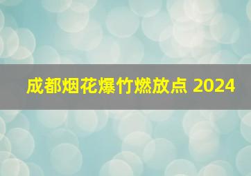 成都烟花爆竹燃放点 2024